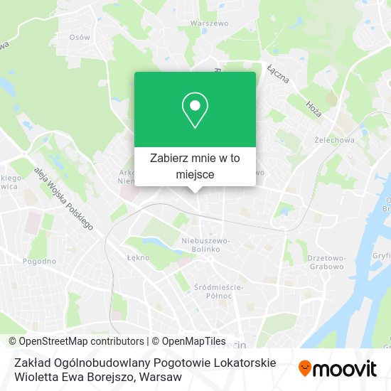 Mapa Zakład Ogólnobudowlany Pogotowie Lokatorskie Wioletta Ewa Borejszo