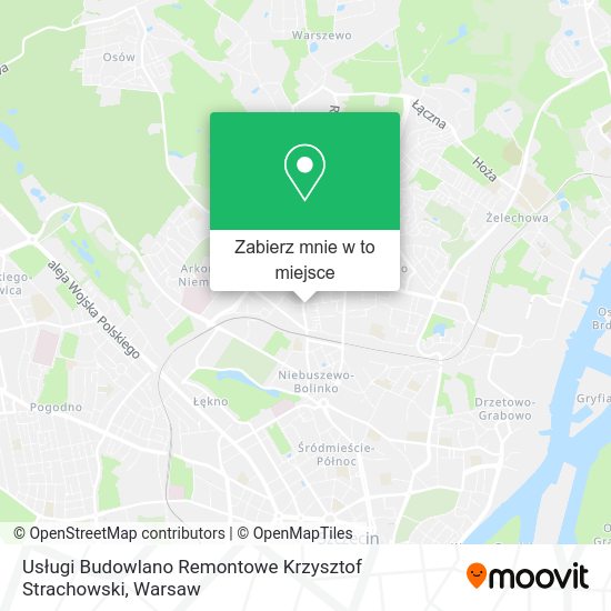 Mapa Usługi Budowlano Remontowe Krzysztof Strachowski