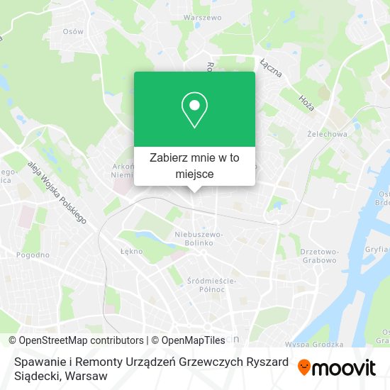 Mapa Spawanie i Remonty Urządzeń Grzewczych Ryszard Siądecki