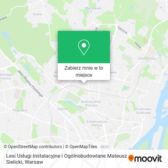 Mapa Lesi Usługi Instalacyjne i Ogólnobudowlane Mateusz Sielicki