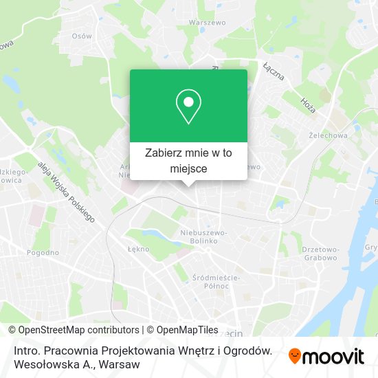 Mapa Intro. Pracownia Projektowania Wnętrz i Ogrodów. Wesołowska A.