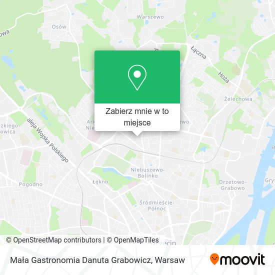 Mapa Mała Gastronomia Danuta Grabowicz