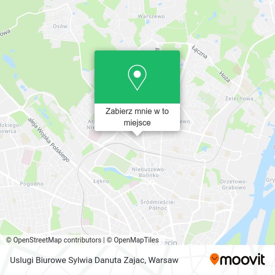 Mapa Uslugi Biurowe Sylwia Danuta Zajac