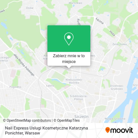 Mapa Nail Express Uslugi Kosmetyczne Katarzyna Ponichter