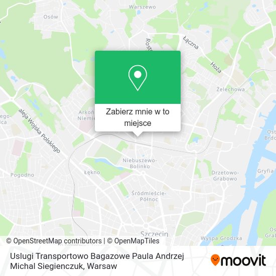 Mapa Uslugi Transportowo Bagazowe Paula Andrzej Michal Siegienczuk