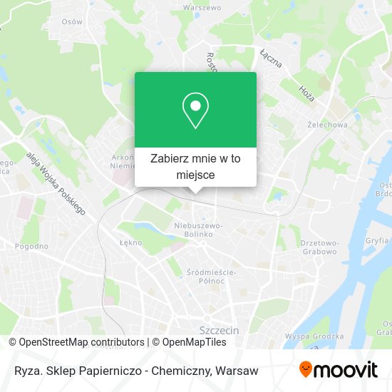 Mapa Ryza. Sklep Papierniczo - Chemiczny