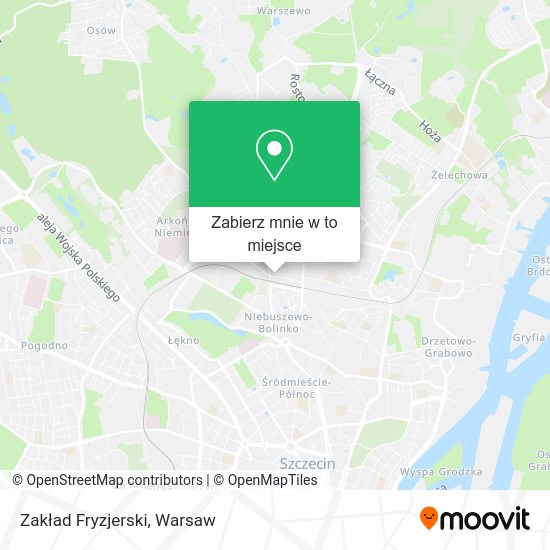 Mapa Zakład Fryzjerski