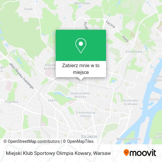 Mapa Miejski Klub Sportowy Olimpia Kowary