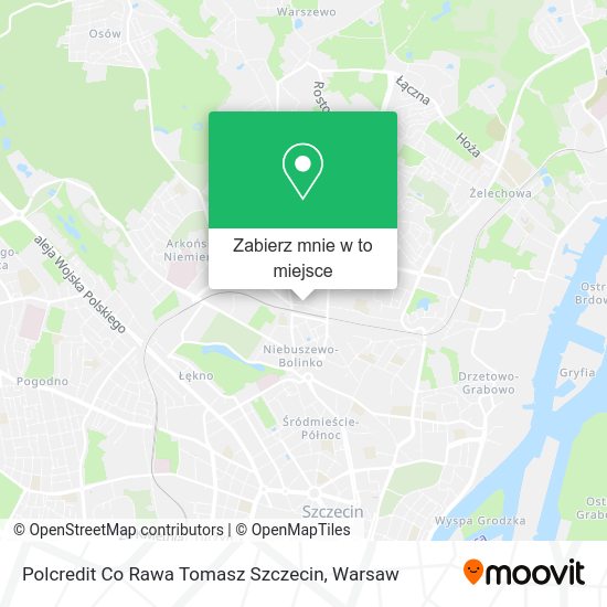 Mapa Polcredit Co Rawa Tomasz Szczecin