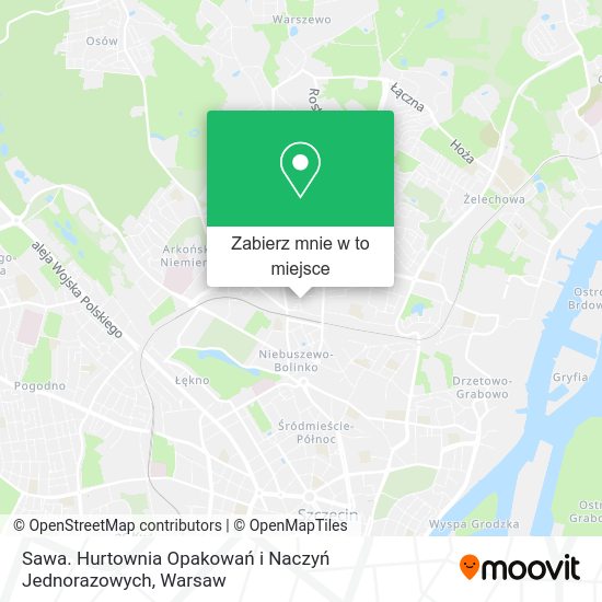 Mapa Sawa. Hurtownia Opakowań i Naczyń Jednorazowych