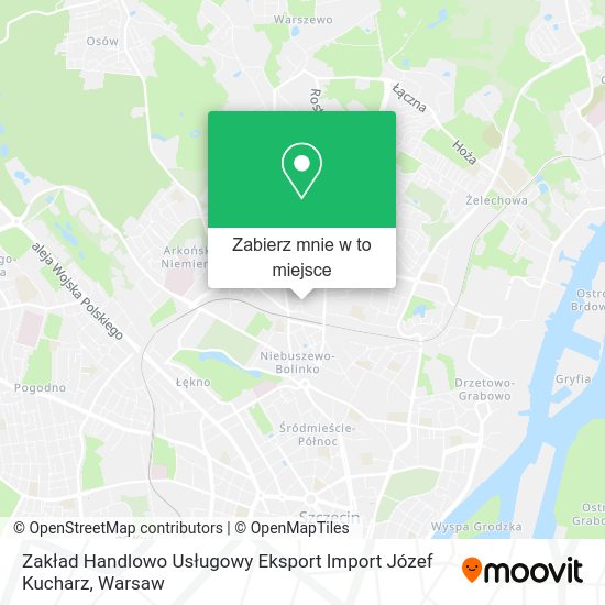 Mapa Zakład Handlowo Usługowy Eksport Import Józef Kucharz