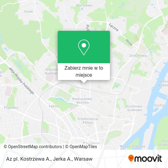 Mapa Az pl. Kostrzewa A., Jerka A.