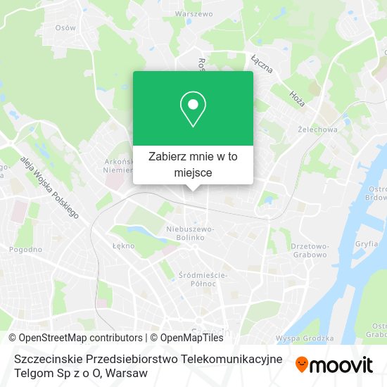 Mapa Szczecinskie Przedsiebiorstwo Telekomunikacyjne Telgom Sp z o O