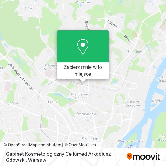 Mapa Gabinet Kosmetologiczny Cellumed Arkadiusz Gdowski