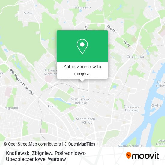 Mapa Knaflewski Zbigniew. Pośrednictwo Ubezpieczeniowe