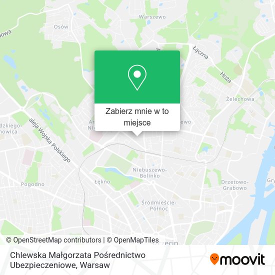 Mapa Chlewska Małgorzata Pośrednictwo Ubezpieczeniowe