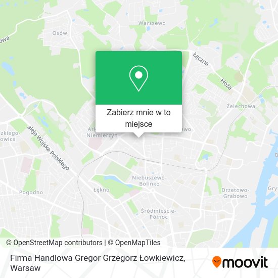 Mapa Firma Handlowa Gregor Grzegorz Łowkiewicz