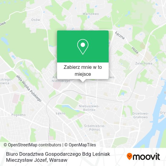 Mapa Biuro Doradztwa Gospodarczego Bdg Leśniak Mieczysław Józef