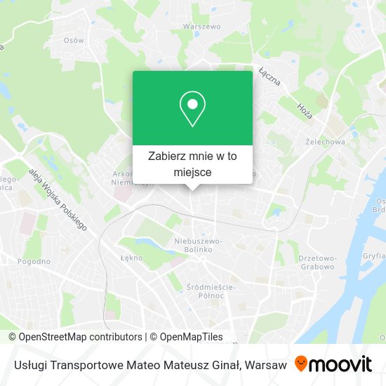 Mapa Usługi Transportowe Mateo Mateusz Ginał