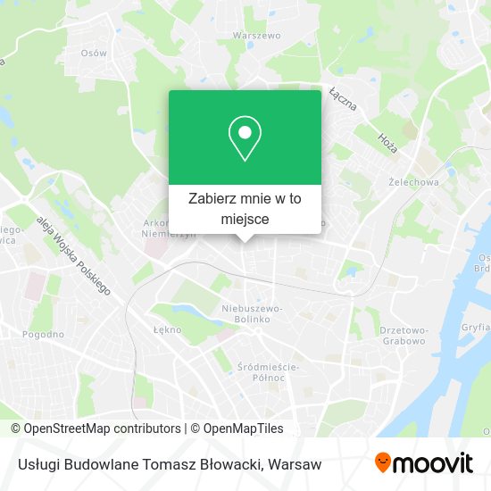 Mapa Usługi Budowlane Tomasz Błowacki