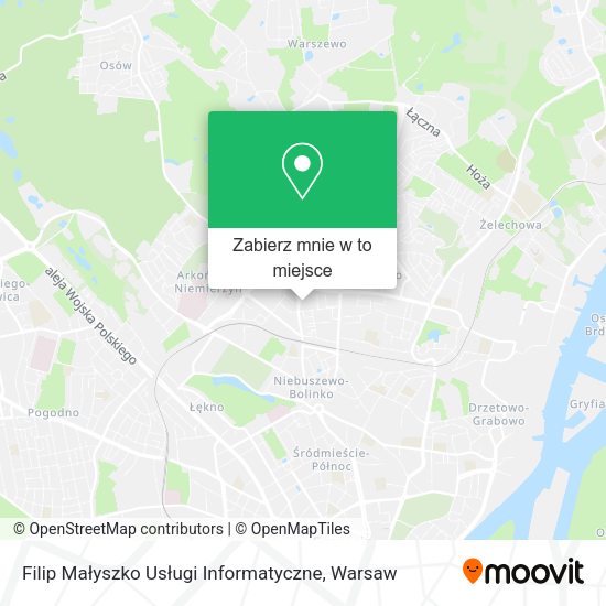 Mapa Filip Małyszko Usługi Informatyczne