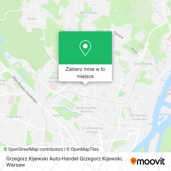 Mapa Grzegorz Kijewski Auto-Handel Grzegorz Kijewski