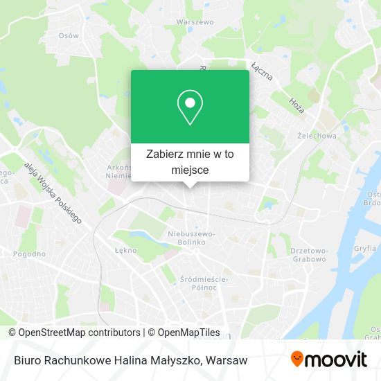 Mapa Biuro Rachunkowe Halina Małyszko