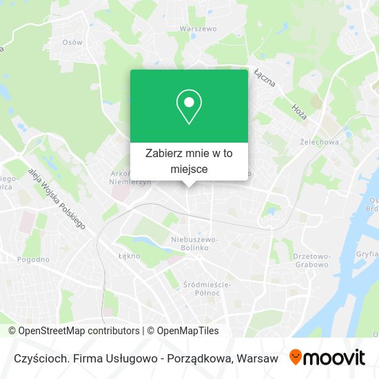 Mapa Czyścioch. Firma Usługowo - Porządkowa