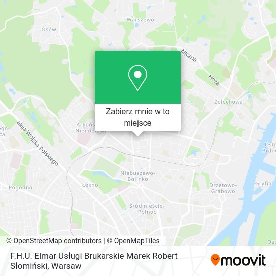 Mapa F.H.U. Elmar Usługi Brukarskie Marek Robert Słomiński