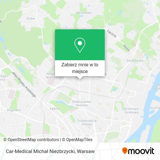 Mapa Car-Medical Michał Niezbrzycki