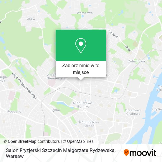 Mapa Salon Fryzjerski Szczecin Małgorzata Rydzewska