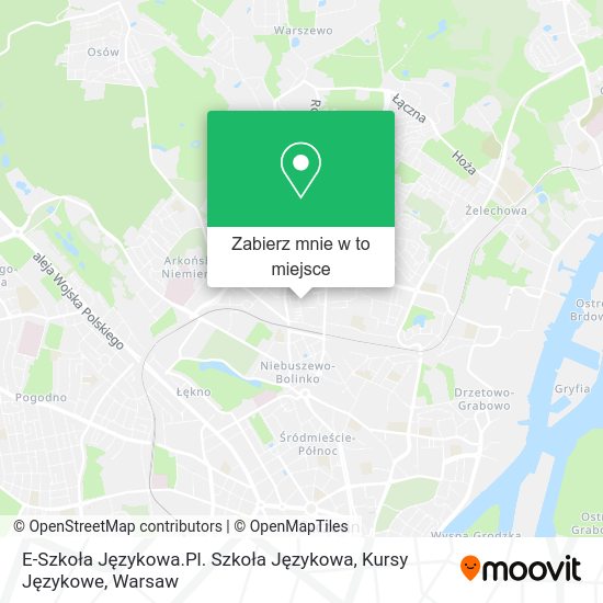 Mapa E-Szkoła Językowa.Pl. Szkoła Językowa, Kursy Językowe