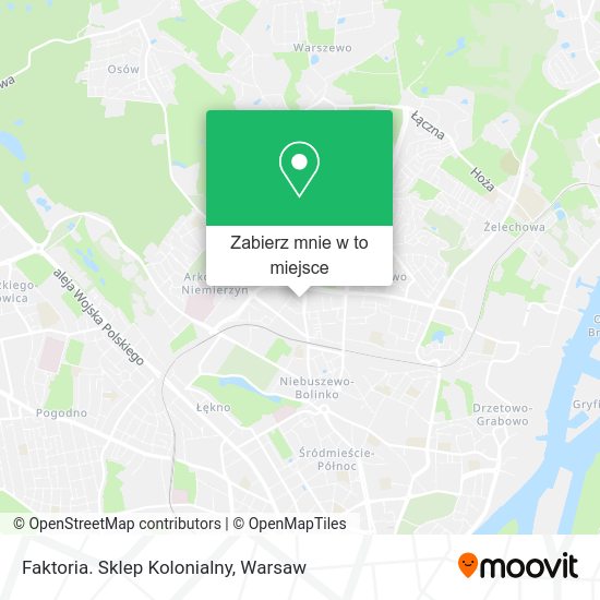 Mapa Faktoria. Sklep Kolonialny