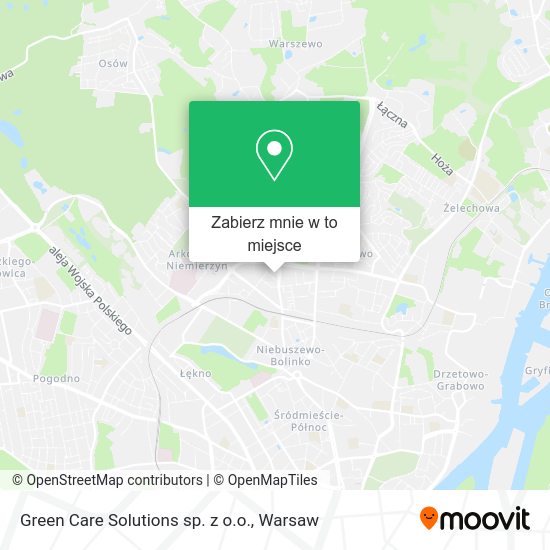 Mapa Green Care Solutions sp. z o.o.