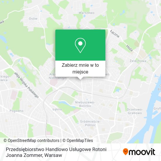 Mapa Przedsiębiorstwo Handlowo Usługowe Rotoni Joanna Zommer