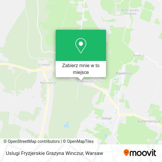 Mapa Uslugi Fryzjerskie Grazyna Winczur