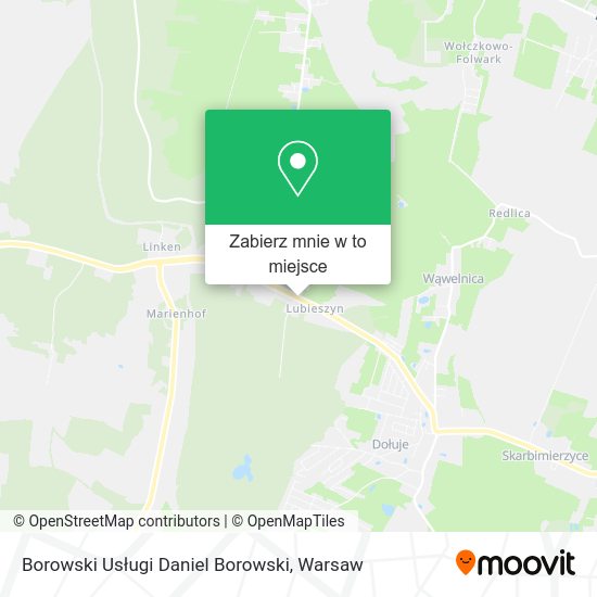 Mapa Borowski Usługi Daniel Borowski