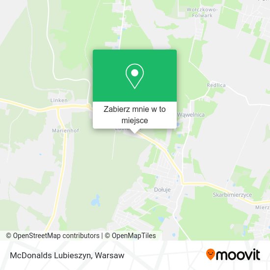 Mapa McDonalds Lubieszyn