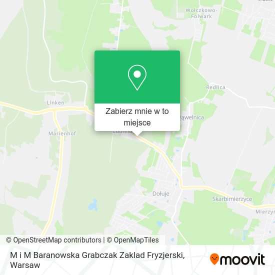 Mapa M i M Baranowska Grabczak Zaklad Fryzjerski