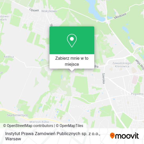 Mapa Instytut Prawa Zamówień Publicznych sp. z o.o.