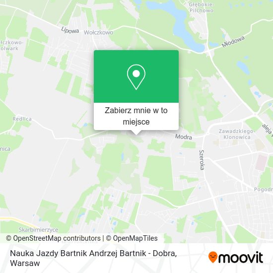 Mapa Nauka Jazdy Bartnik Andrzej Bartnik - Dobra