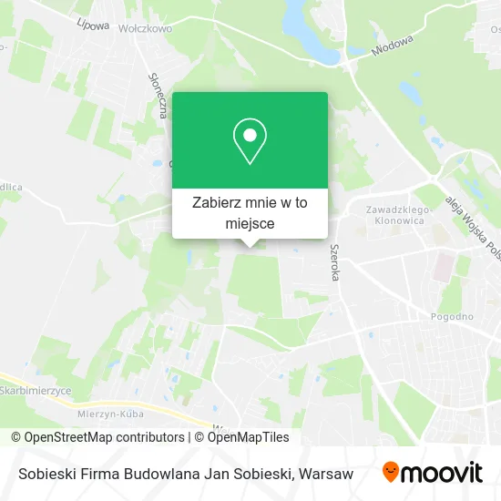 Mapa Sobieski Firma Budowlana Jan Sobieski