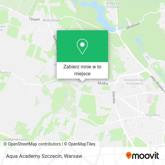 Mapa Aqua Academy Szczecin