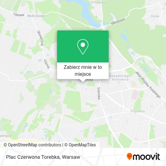 Mapa Plac Czerwona Torebka