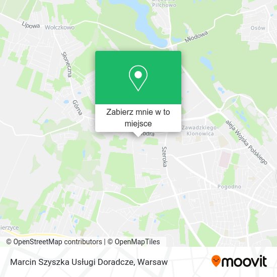 Mapa Marcin Szyszka Usługi Doradcze