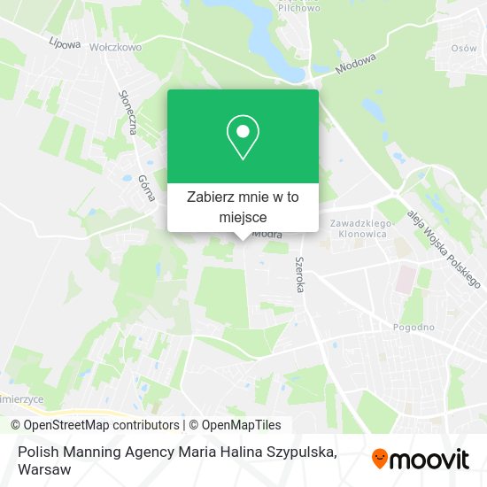 Mapa Polish Manning Agency Maria Halina Szypulska