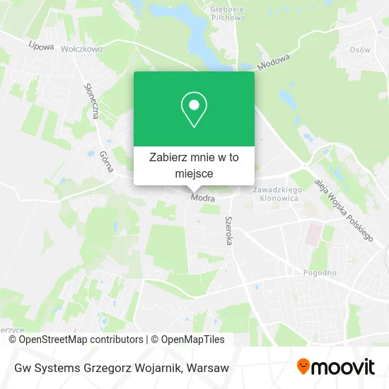 Mapa Gw Systems Grzegorz Wojarnik