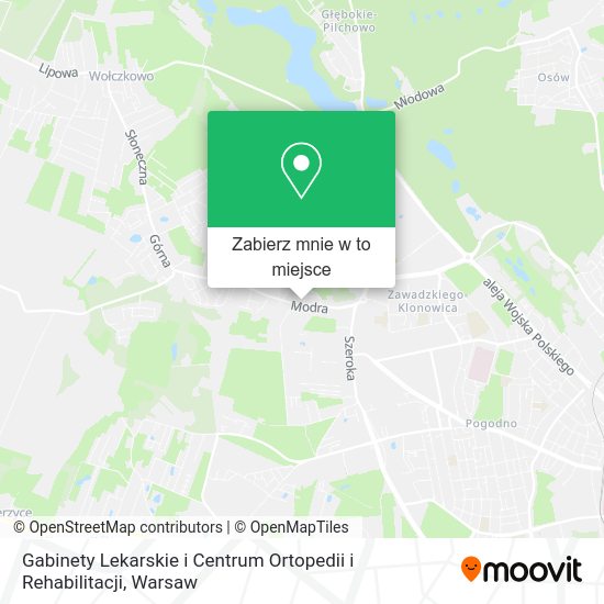 Mapa Gabinety Lekarskie i Centrum Ortopedii i Rehabilitacji