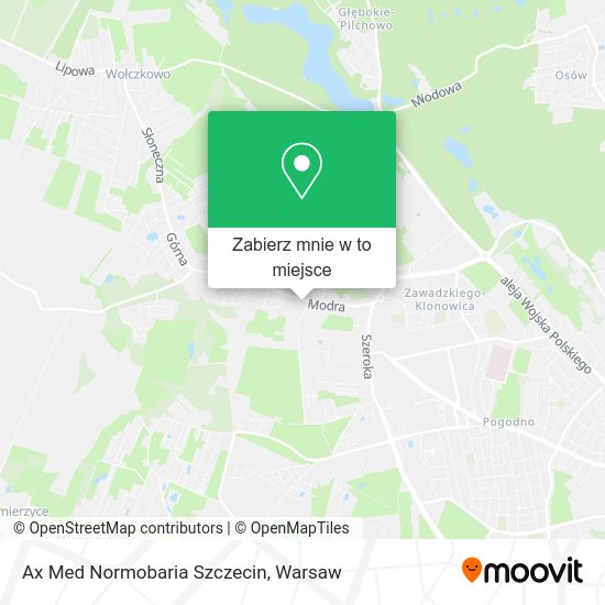 Mapa Ax Med Normobaria Szczecin