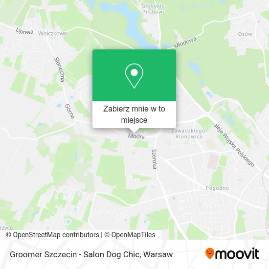 Mapa Groomer Szczecin - Salon Dog Chic